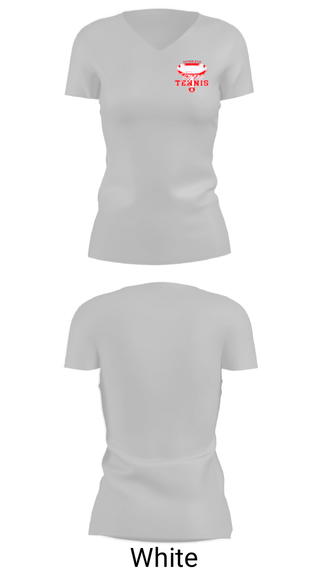 Women's Short Sleeve Vneck Shirt, Archer High School Tennis, Tennis, Teamtime, Team time, sublimation, custom sports apparel, team uniforms, spirit wear, spiritwear, sports uniforms, custom shirts, team store, custom team store, fundraiser sports, apparel fundraiser