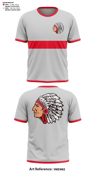 County Line Junior High School Cross Country 49225250 Short Sleeve Performance Shirt - 41