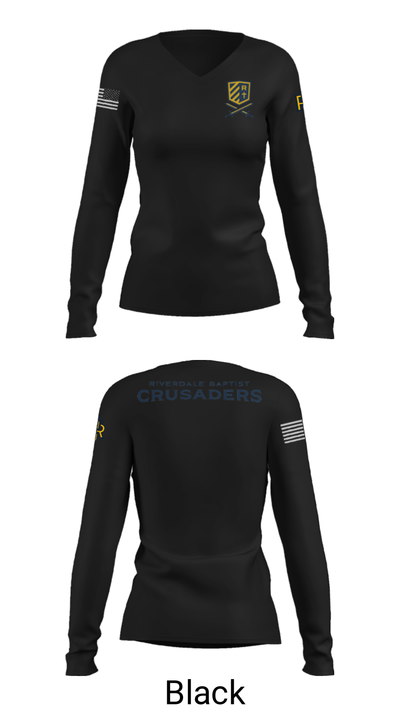 Riverdale Women's Basketball 18677286 Women's Long Sleeve V-neck Shirt - 19