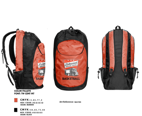 Gear Bag, Lakewood Truck Park, Men's Basketball, Teamtime, Team time, sublimation, custom sports apparel, team uniforms, spirit wear, spiritwear, sports uniforms, custom shirts, team store, custom team store, fundraiser sports, apparel fundraiser