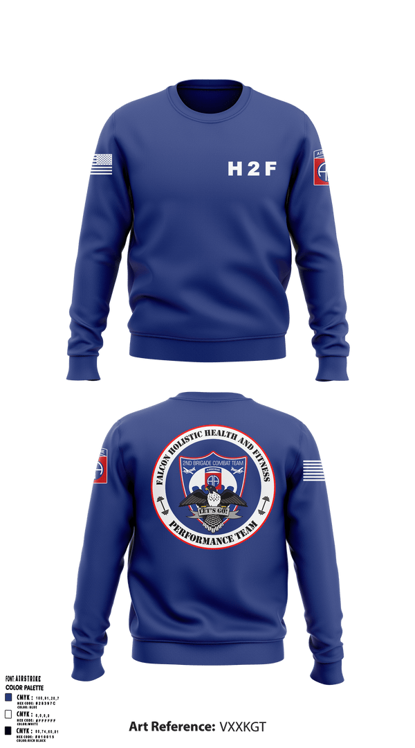Crew Neck Sweatshirt, 2BCT H2F, Army, Teamtime, Team time, sublimation, custom sports apparel, team uniforms, spirit wear, spiritwear, sports uniforms, custom shirts, team store, custom team store, fundraiser sports, apparel fundraiser