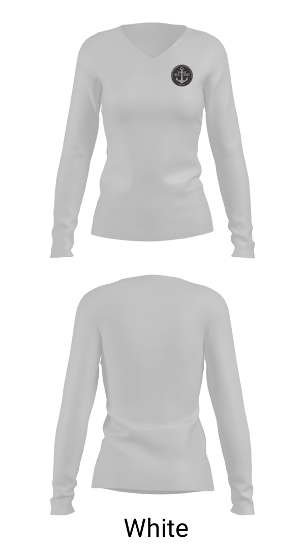 Women's Long Sleeve Vneck Shirt, Royal Caribbean degenerate gamblers, E-Sports, Teamtime, Team time, sublimation, custom sports apparel, team uniforms, spirit wear, spiritwear, sports uniforms, custom shirts, team store, custom team store, fundraiser sports, apparel fundraiser