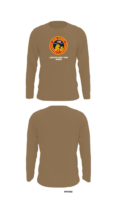 Lancaster County Young Marines 89976049 Long Sleeve Performance Shirt - 12
