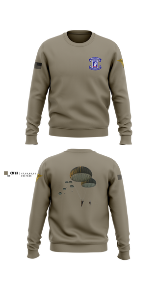 Crew Neck Sweatshirt, 173rd airborne brigade, , Teamtime, Team time, sublimation, custom sports apparel, team uniforms, spirit wear, spiritwear, sports uniforms, custom shirts, team store, custom team store, fundraiser sports, apparel fundraiser