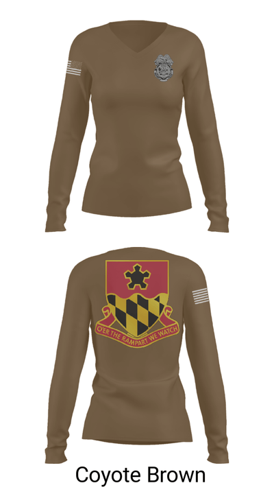2nd MTB/70th RTI 42557121 Women's Long Sleeve V-neck Shirt - 17