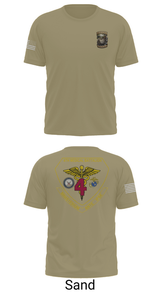 Old School Cotton Feel Shirt, 4th Med Battalion, Marines, Teamtime, Team time, sublimation, custom sports apparel, team uniforms, spirit wear, spiritwear, sports uniforms, custom shirts, team store, custom team store, fundraiser sports, apparel fundraiser