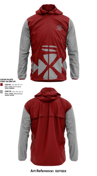 Windbreaker, Virginia Union University Cheer, Cheer, Teamtime, Team time, sublimation, custom sports apparel, team uniforms, spirit wear, spiritwear, sports uniforms, custom shirts, team store, custom team store, fundraiser sports, apparel fundraiser