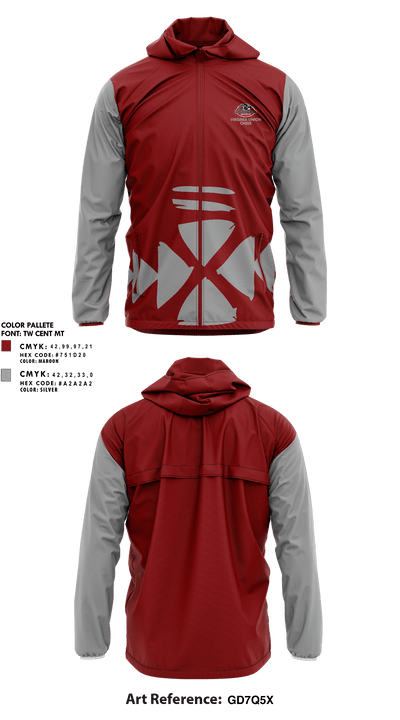 Virginia Union University Cheer 35783252 Windbreaker - 1