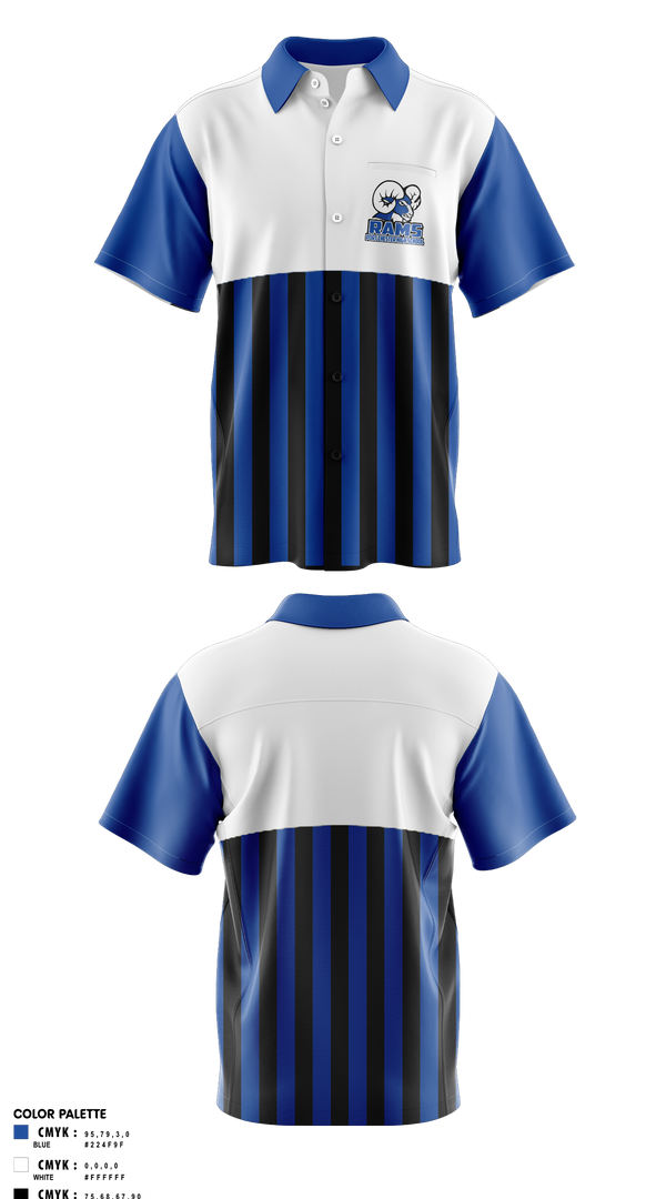 Short Sleeve Bowling Jersey, Port Chester High School Bowling, Bowling, Teamtime, Team time, sublimation, custom sports apparel, team uniforms, spirit wear, spiritwear, sports uniforms, custom shirts, team store, custom team store, fundraiser sports, apparel fundraiser
