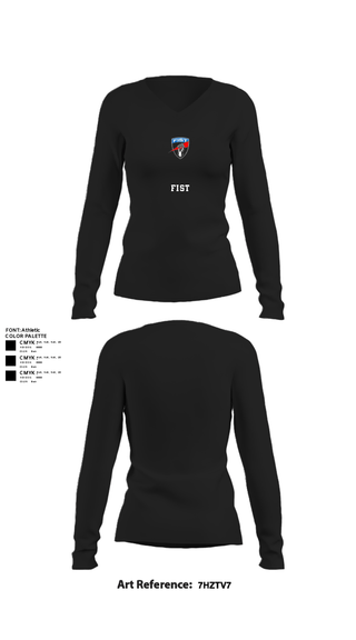 Womens Long Sleeve Vneck Shirt, FiST, Army, Teamtime, Team time, sublimation, custom sports apparel, team uniforms, spirit wear, spiritwear, sports uniforms, custom shirts, team store, custom team store, fundraiser sports, apparel fundraiser