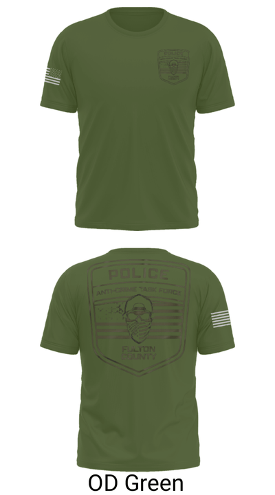 Fulton County Anti-Crime Task Force 27594594 Old School Cotton Feel Shirt - 48