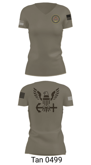 Women's Short Sleeve Vneck Shirt, Chaplain Corp, Navy, Teamtime, Team time, sublimation, custom sports apparel, team uniforms, spirit wear, spiritwear, sports uniforms, custom shirts, team store, custom team store, fundraiser sports, apparel fundraiser