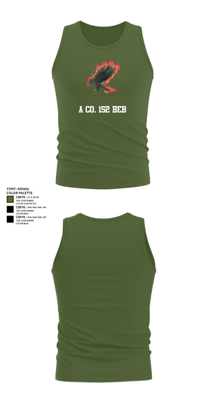 Tank Top, A Co. 152 BEB, Army, Teamtime, Team time, sublimation, custom sports apparel, team uniforms, spirit wear, spiritwear, sports uniforms, custom shirts, team store, custom team store, fundraiser sports, apparel fundraiser