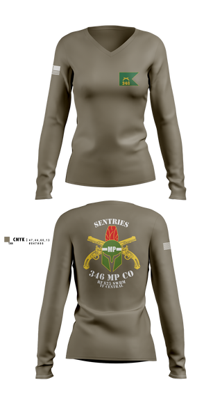 Womens Long Sleeve Vneck Shirt, 346 MP CO, , Teamtime, Team time, sublimation, custom sports apparel, team uniforms, spirit wear, spiritwear, sports uniforms, custom shirts, team store, custom team store, fundraiser sports, apparel fundraiser