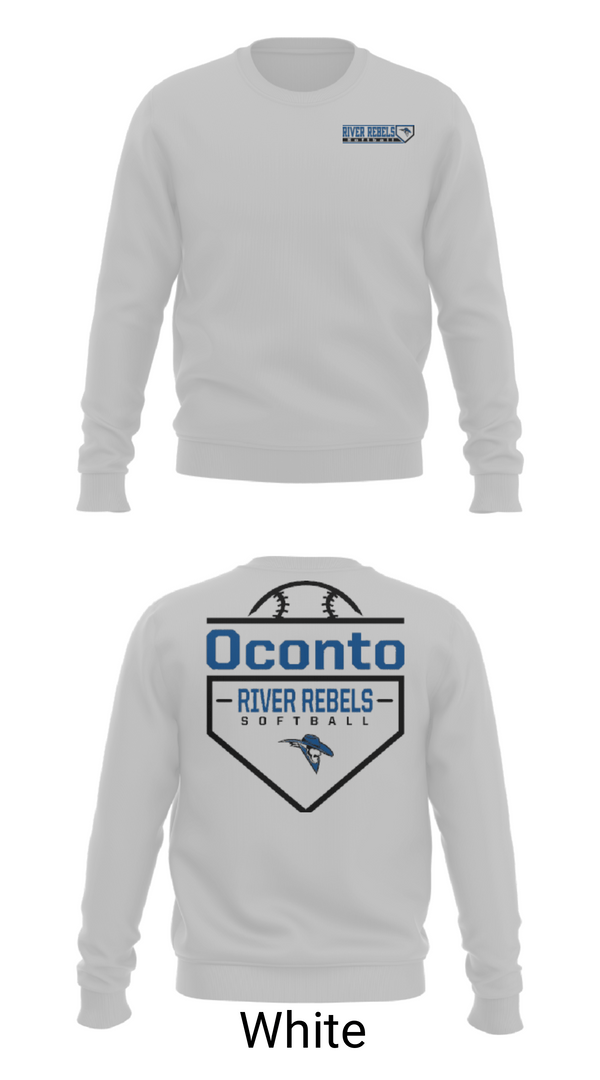 Crew Neck Sweatshirt, Oconto, Softball, Teamtime, Team time, sublimation, custom sports apparel, team uniforms, spirit wear, spiritwear, sports uniforms, custom shirts, team store, custom team store, fundraiser sports, apparel fundraiser