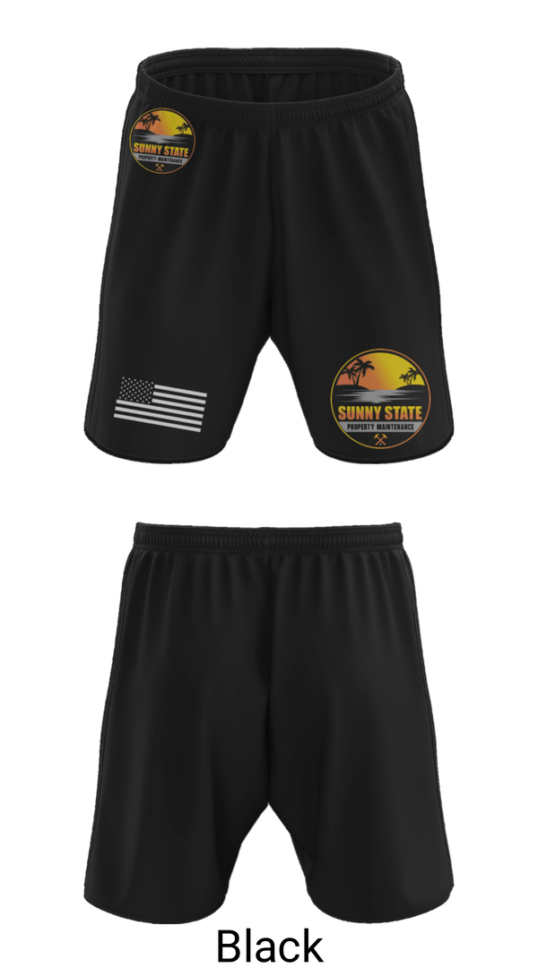 Athletic Shorts With Pockets, Sunny State Property Maintenance, , Teamtime, Team time, sublimation, custom sports apparel, team uniforms, spirit wear, spiritwear, sports uniforms, custom shirts, team store, custom team store, fundraiser sports, apparel fundraiser