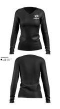 Plymouth Bowling 52990281 Women's Long Sleeve V-neck Shirt - 46
