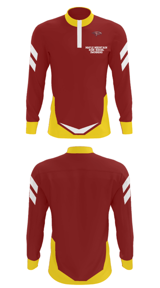 Quarter Zip Jacket, Maple Mountain High School Swimming, Swimming, Teamtime, Team time, sublimation, custom sports apparel, team uniforms, spirit wear, spiritwear, sports uniforms, custom shirts, team store, custom team store, fundraiser sports, apparel fundraiser