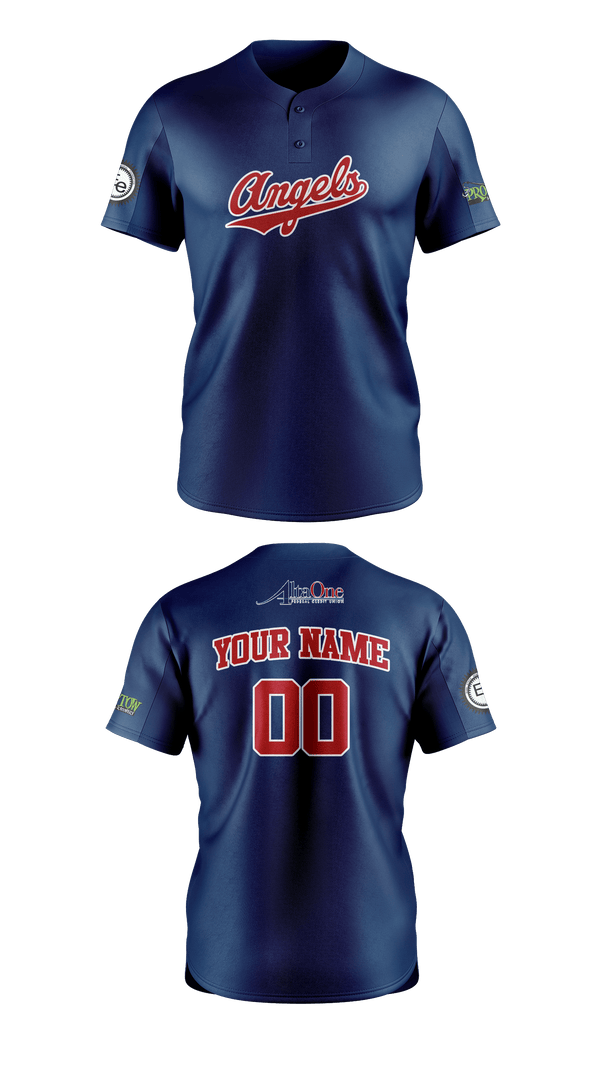 Two Button Baseball Jersey, IWV Youth Baseball, Baseball, Teamtime, Team time, sublimation, custom sports apparel, team uniforms, spirit wear, spiritwear, sports uniforms, custom shirts, team store, custom team store, fundraiser sports, apparel fundraiser
