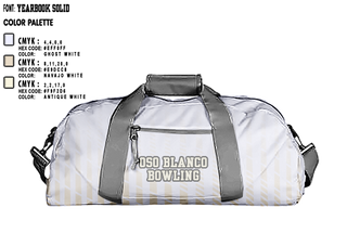 Duffle Bag, Oso Blanco, Bowling, Teamtime, Team time, sublimation, custom sports apparel, team uniforms, spirit wear, spiritwear, sports uniforms, custom shirts, team store, custom team store, fundraiser sports, apparel fundraiser