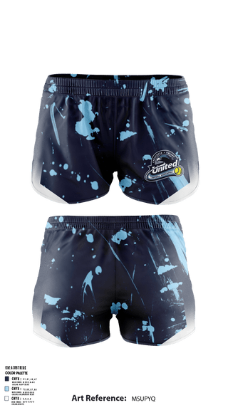 Womens Shorts, CV United Softball, Softball, Teamtime, Team time, sublimation, custom sports apparel, team uniforms, spirit wear, spiritwear, sports uniforms, custom shirts, team store, custom team store, fundraiser sports, apparel fundraiser