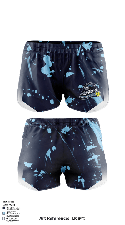 CV United Softball 25581706 Women's Shorts - 1