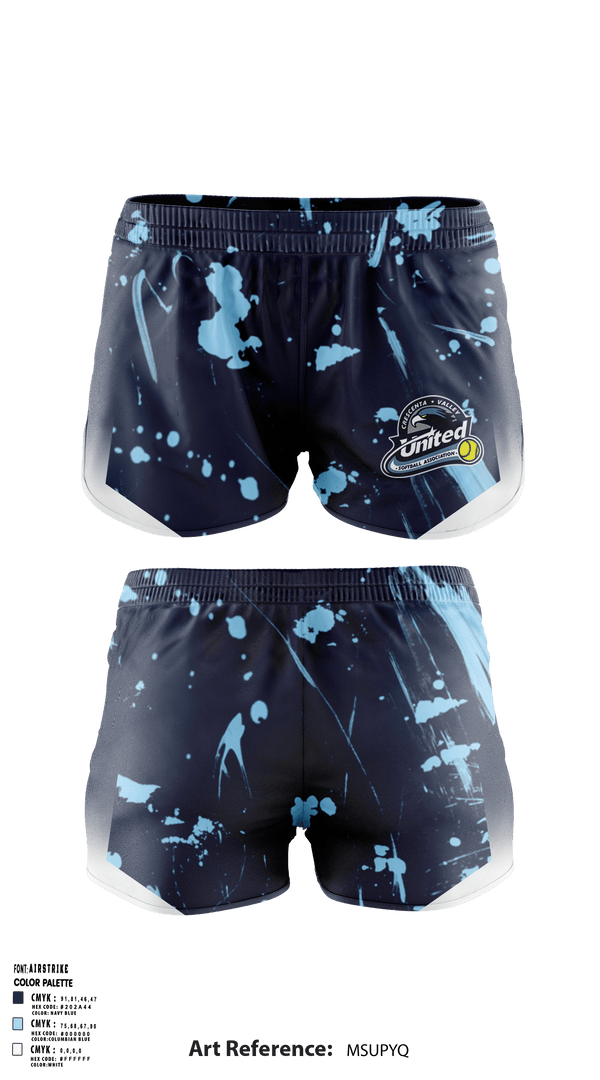 Womens Shorts, CV United Softball, Softball, Teamtime, Team time, sublimation, custom sports apparel, team uniforms, spirit wear, spiritwear, sports uniforms, custom shirts, team store, custom team store, fundraiser sports, apparel fundraiser