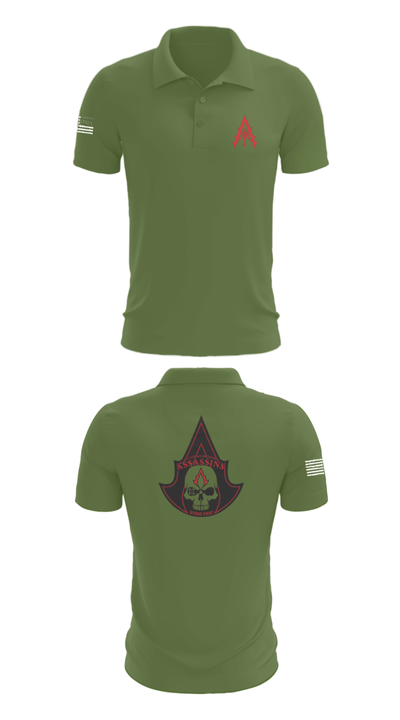 A Co. 1-3 AB 9856173 Short Sleeve Performance Polo - 47