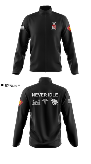 Fleece Jacket, 120th Engineers, Army, Teamtime, Team time, sublimation, custom sports apparel, team uniforms, spirit wear, spiritwear, sports uniforms, custom shirts, team store, custom team store, fundraiser sports, apparel fundraiser