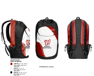 Gear Bag, Winfield High School Basketball, Men's Basketball, Teamtime, Team time, sublimation, custom sports apparel, team uniforms, spirit wear, spiritwear, sports uniforms, custom shirts, team store, custom team store, fundraiser sports, apparel fundraiser