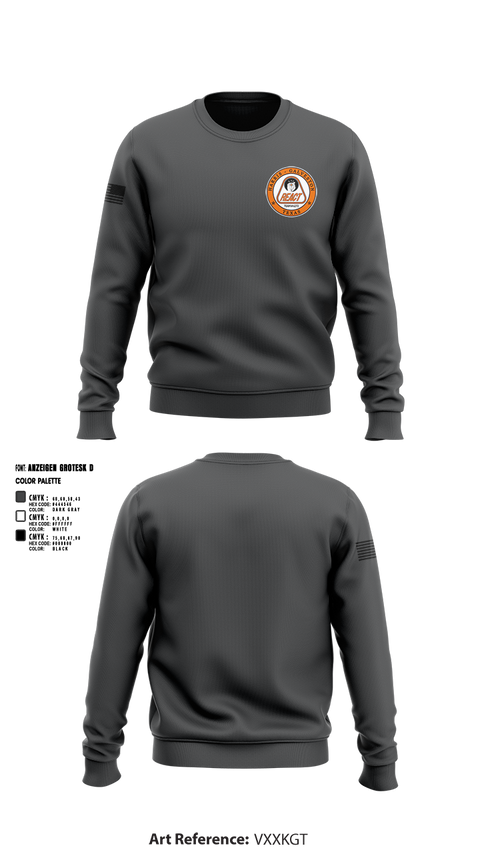 Crew Neck Sweatshirt, Harris/Galveston County REACT, , Teamtime, Team time, sublimation, custom sports apparel, team uniforms, spirit wear, spiritwear, sports uniforms, custom shirts, team store, custom team store, fundraiser sports, apparel fundraiser