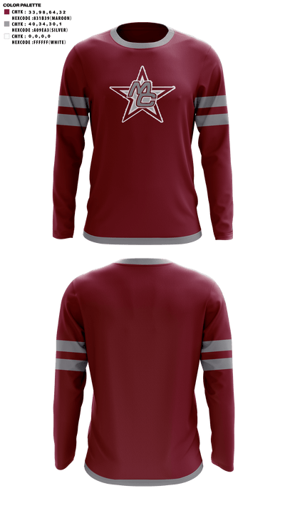 Madison County High School Cheer 81656370 Long Sleeve Performance Shirt - 41