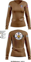 82nd ADSB H2F 64570500 Women's Long Sleeve V-neck Shirt - 16