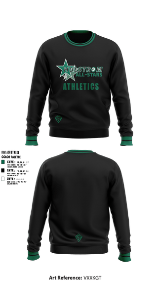 Crew Neck Sweatshirt, Hulstrom Middle School, Spirit Store, Teamtime, Team time, sublimation, custom sports apparel, team uniforms, spirit wear, spiritwear, sports uniforms, custom shirts, team store, custom team store, fundraiser sports, apparel fundraiser