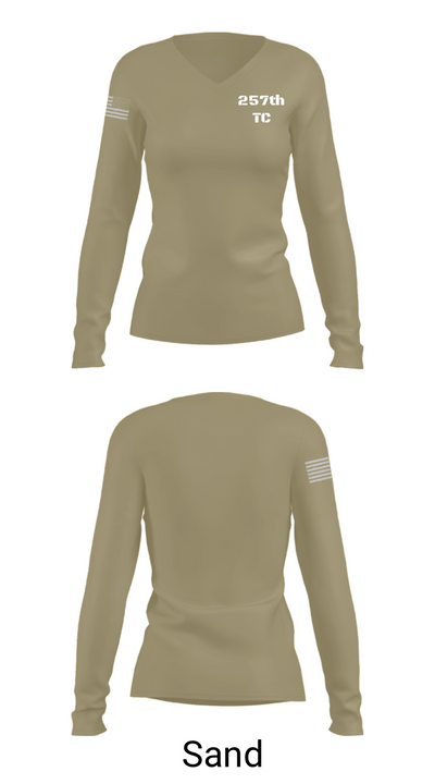 257th TC 54241029 Women's Long Sleeve V-neck Shirt - 97