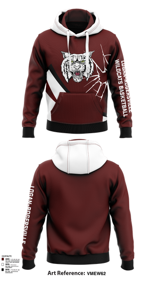 Hoodie, Logan-Rogersville Wildcats, Spirit Store, Teamtime, Team time, sublimation, custom sports apparel, team uniforms, spirit wear, spiritwear, sports uniforms, custom shirts, team store, custom team store, fundraiser sports, apparel fundraiser