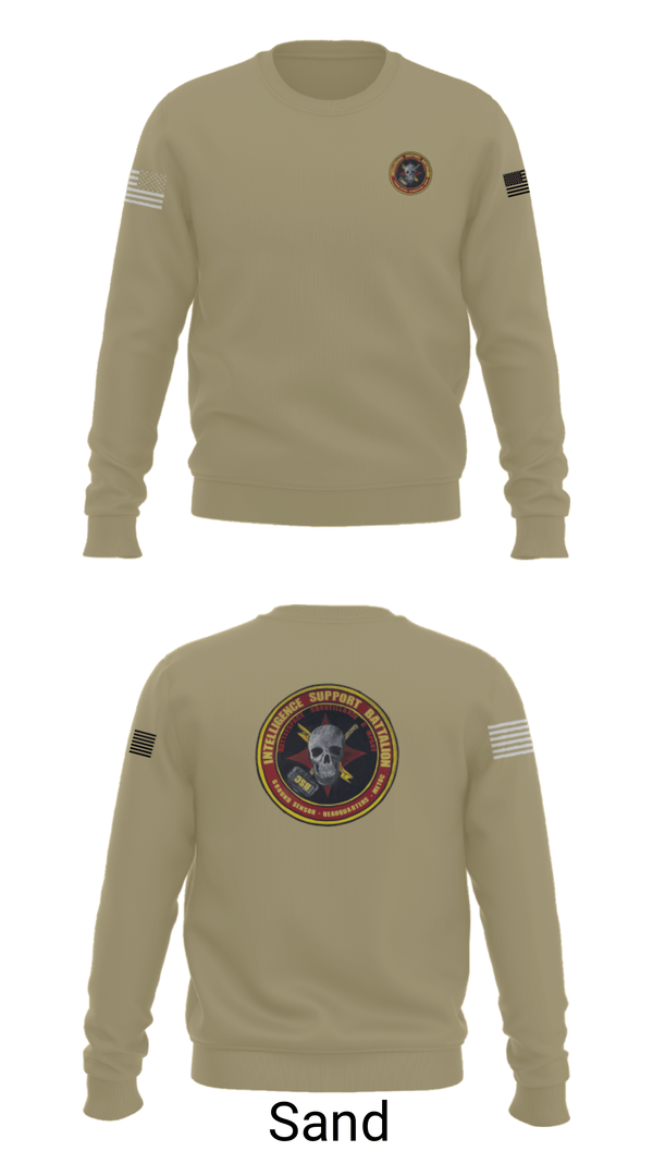 Crew Neck Sweatshirt, Battle Space Surveillance Company, Marines, Teamtime, Team time, sublimation, custom sports apparel, team uniforms, spirit wear, spiritwear, sports uniforms, custom shirts, team store, custom team store, fundraiser sports, apparel fundraiser