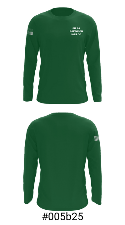 2D AA BATTALION H&S CO 27499522 Long Sleeve Performance Shirt - 3