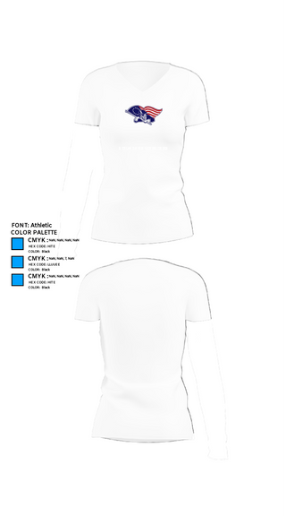 Womens Short Sleeve Vneck Shirt, Red Land High School Cheer, Cheer, Teamtime, Team time, sublimation, custom sports apparel, team uniforms, spirit wear, spiritwear, sports uniforms, custom shirts, team store, custom team store, fundraiser sports, apparel fundraiser