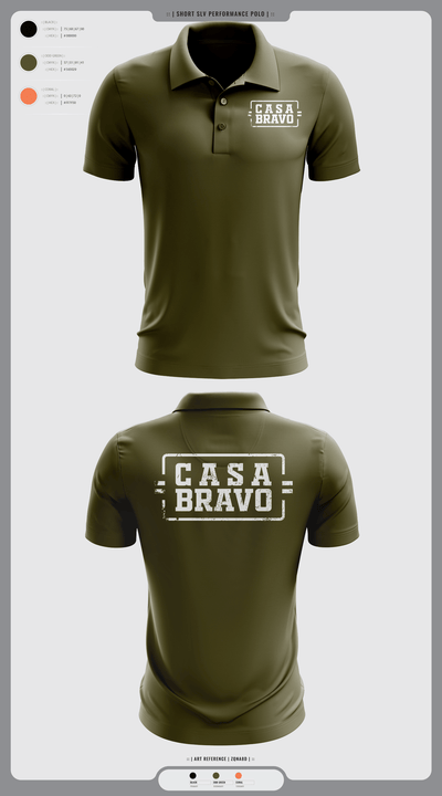 Casa Bravo 21710011 Short Sleeve Performance Polo - 2