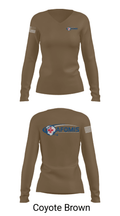AFOMIS 39561369 Women's Long Sleeve V-neck Shirt - 17