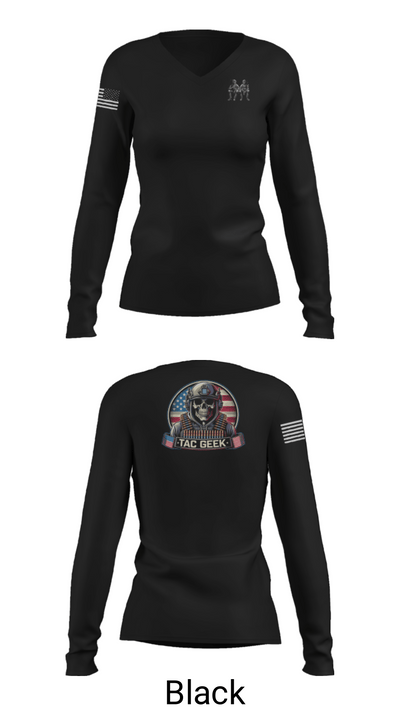 Marina Police Department 65171841 Women's Long Sleeve V-neck Shirt - 35