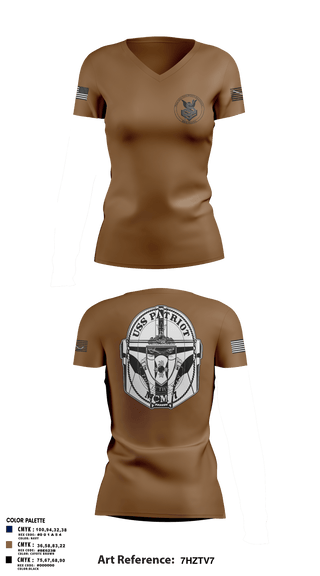 Womens Short Sleeve Vneck Shirt, USS Patriot, Navy, Teamtime, Team time, sublimation, custom sports apparel, team uniforms, spirit wear, spiritwear, sports uniforms, custom shirts, team store, custom team store, fundraiser sports, apparel fundraiser