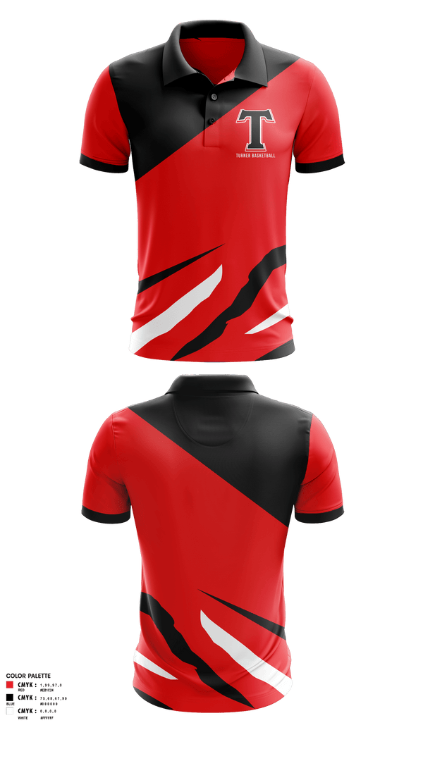 Short Sleeve Performance Polo, TURNER, Women's Basketball, Teamtime, Team time, sublimation, custom sports apparel, team uniforms, spirit wear, spiritwear, sports uniforms, custom shirts, team store, custom team store, fundraiser sports, apparel fundraiser