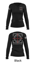 Triggered up 67978280 Women's Long Sleeve V-neck Shirt - 35