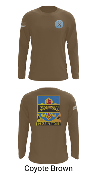 Long Sleeve Performance Shirt, HHD, 415th Military Intelligence Battalion, National Guard, Teamtime, Team time, sublimation, custom sports apparel, team uniforms, spirit wear, spiritwear, sports uniforms, custom shirts, team store, custom team store, fundraiser sports, apparel fundraiser