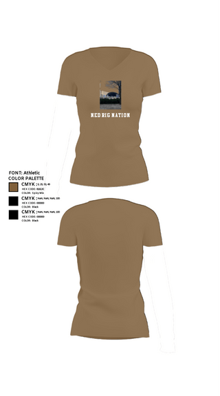 Women's Short Sleeve Vneck Shirt, Ned Rig nation, Baseball, Teamtime, Team time, sublimation, custom sports apparel, team uniforms, spirit wear, spiritwear, sports uniforms, custom shirts, team store, custom team store, fundraiser sports, apparel fundraiser