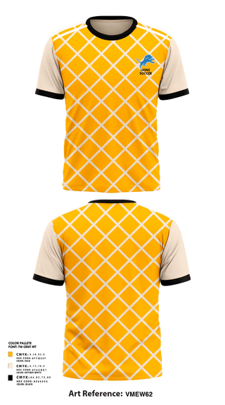 Short Sleeve Performance Shirt, Lions, Men's Soccer, Teamtime, Team time, sublimation, custom sports apparel, team uniforms, spirit wear, spiritwear, sports uniforms, custom shirts, team store, custom team store, fundraiser sports, apparel fundraiser