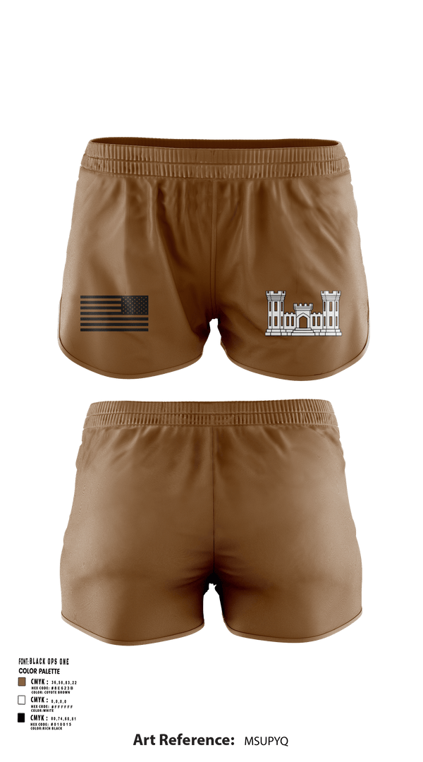 Ranger Panties, 250TH ENGINEERING COMPANY, National Guard, Teamtime, Team time, sublimation, custom sports apparel, team uniforms, spirit wear, spiritwear, sports uniforms, custom shirts, team store, custom team store, fundraiser sports, apparel fundraiser