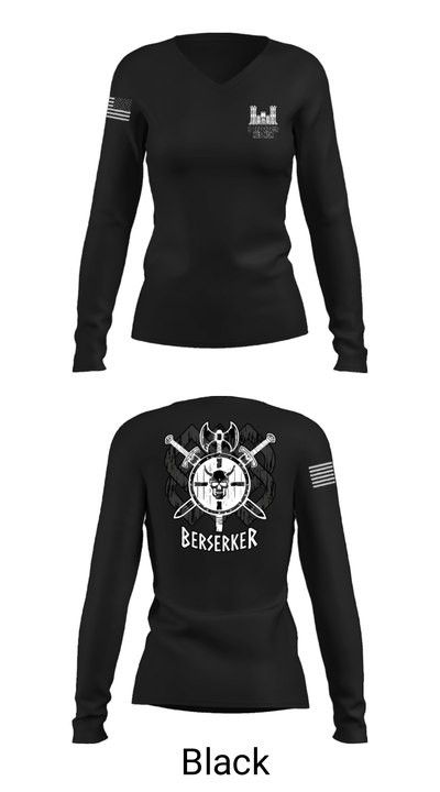 B TRP 278th RES ACR 42302065 Women's Long Sleeve V-neck Shirt - 29